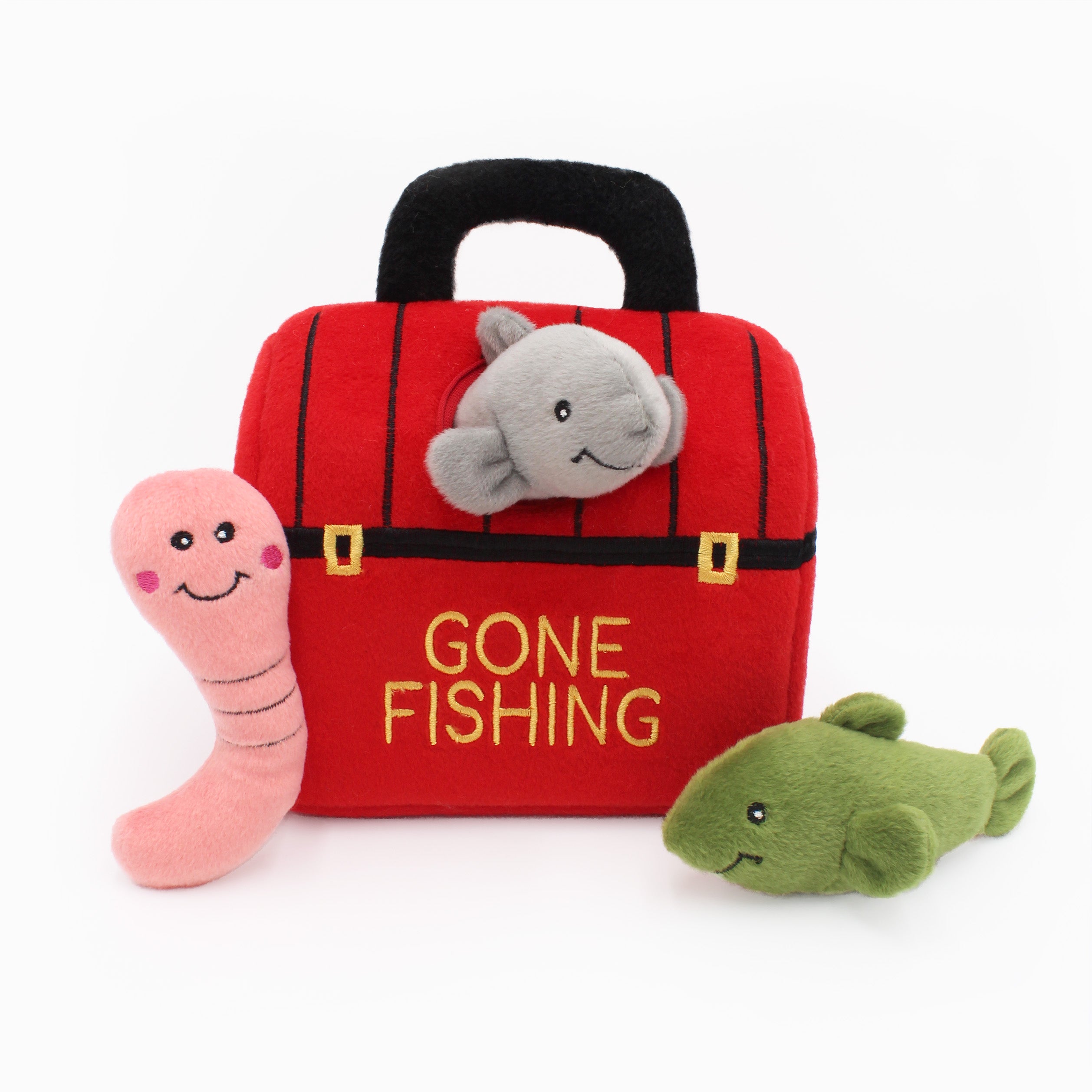 Zippy Burrow Dog Fishing Tackle Box - Portable Waterproof Bait Storage for Outdoor Fishing & Camping Adventures