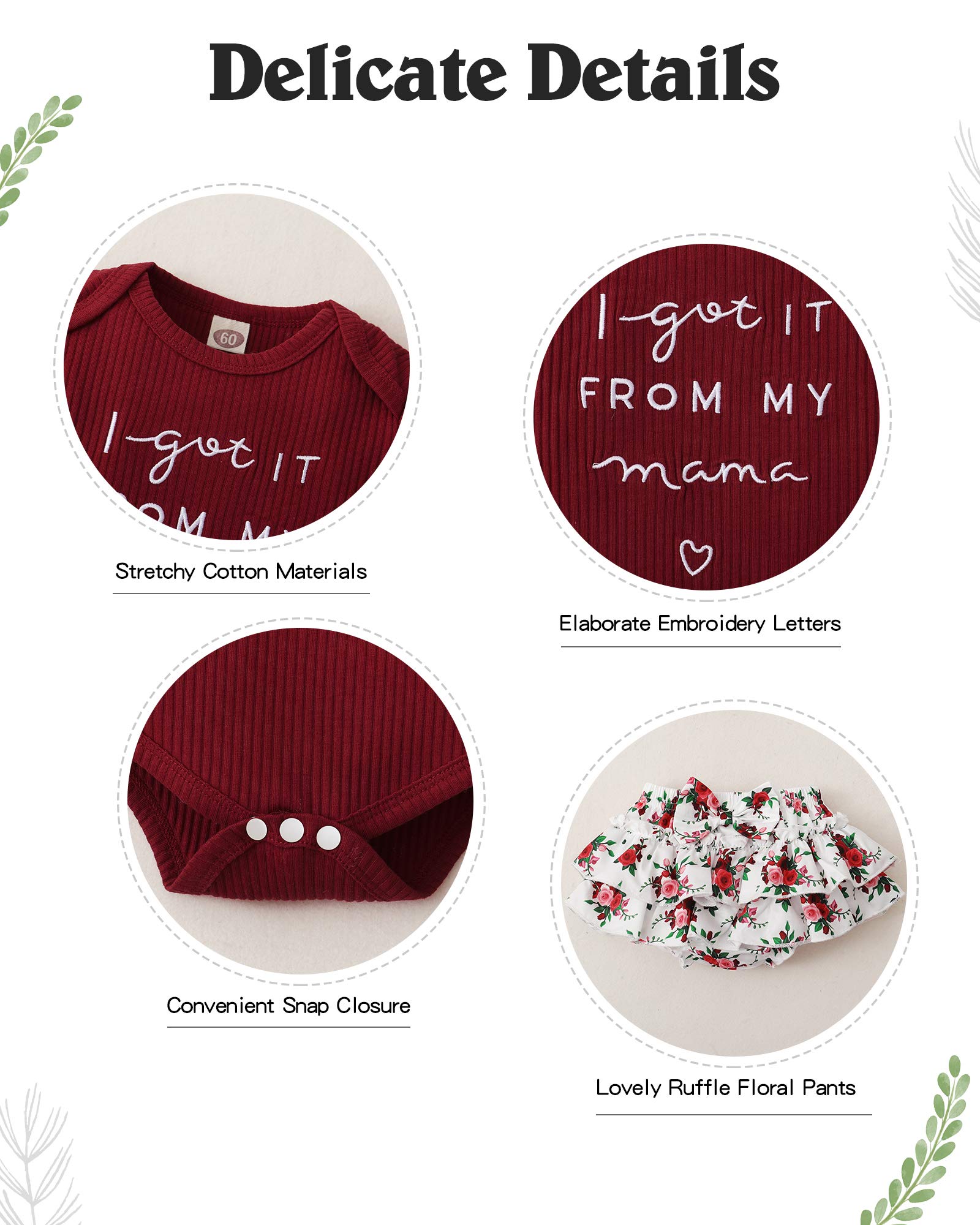 Mioglrie Newborn Baby Girl Clothes - Floral Romper & Shorts Set for Summer | Cute Infant Outfits for Girls | Perfect for Playdates, Beach Trips & Family Photos