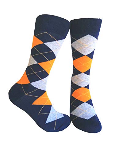 Navy/Orange/Light Heather Gray