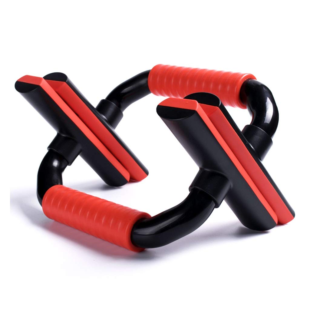 Push Up Bars for Home Workout - Non-Slip Exercise Equipment for Men & Women, Abdominal Trainer with Ergonomic I-Shaped Design (Orange, 24x16x10.3cm) - Perfect for Strength Training, Core Exercises & Stress Relief