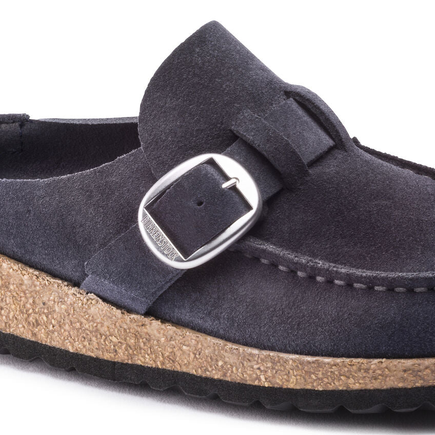 Birkenstock Buckley Suede Leather Clog in Navy Night - Comfortable Slip-On Shoes for Women & Men - Perfect for Home, Office & Casual Wear