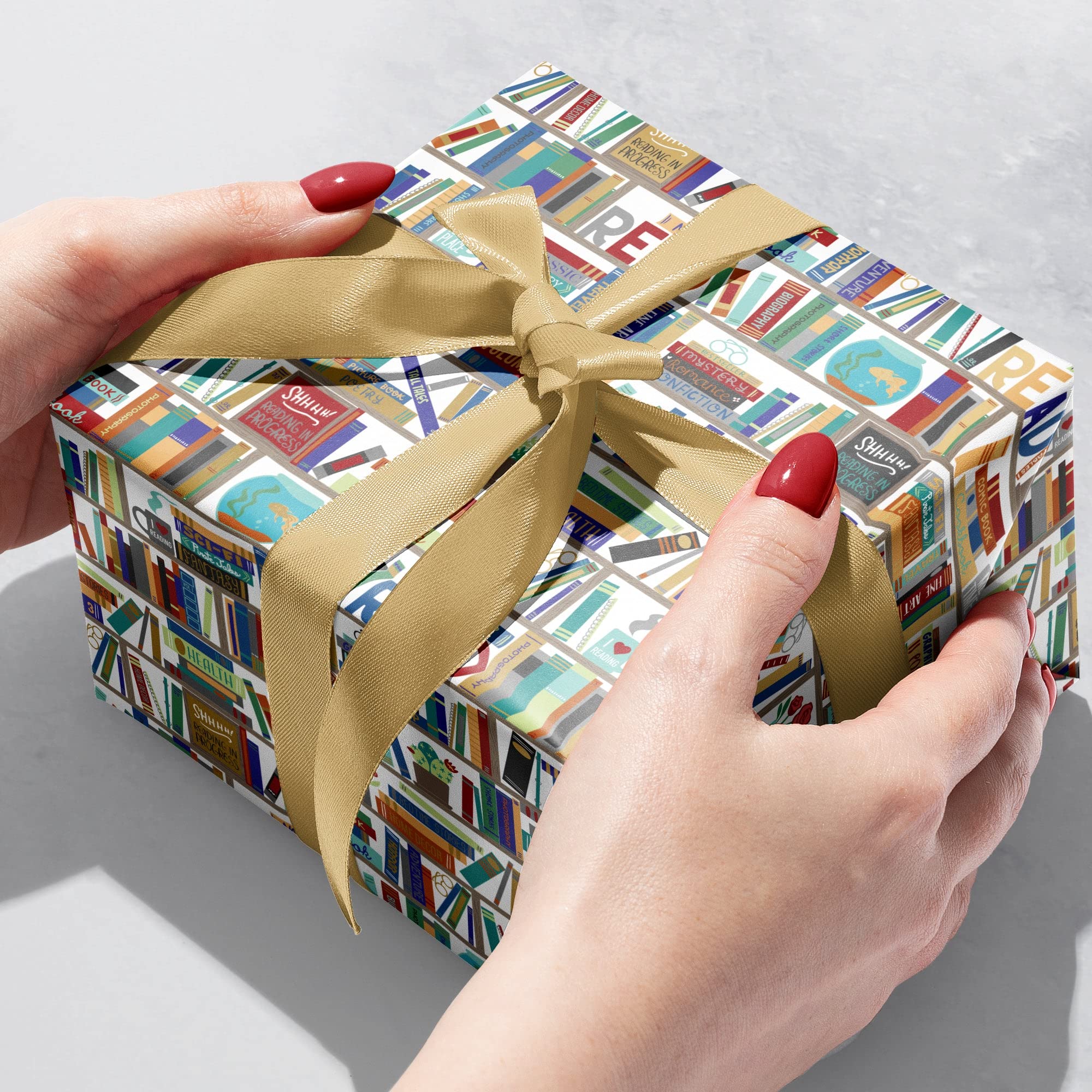 Jillson Roberts Bulk Gift Wrap - 833 Feet x 30 Inches, Everyday Gift Wrapping Paper for Books & Presents | Perfect for Holidays, Birthdays & Corporate Gifting