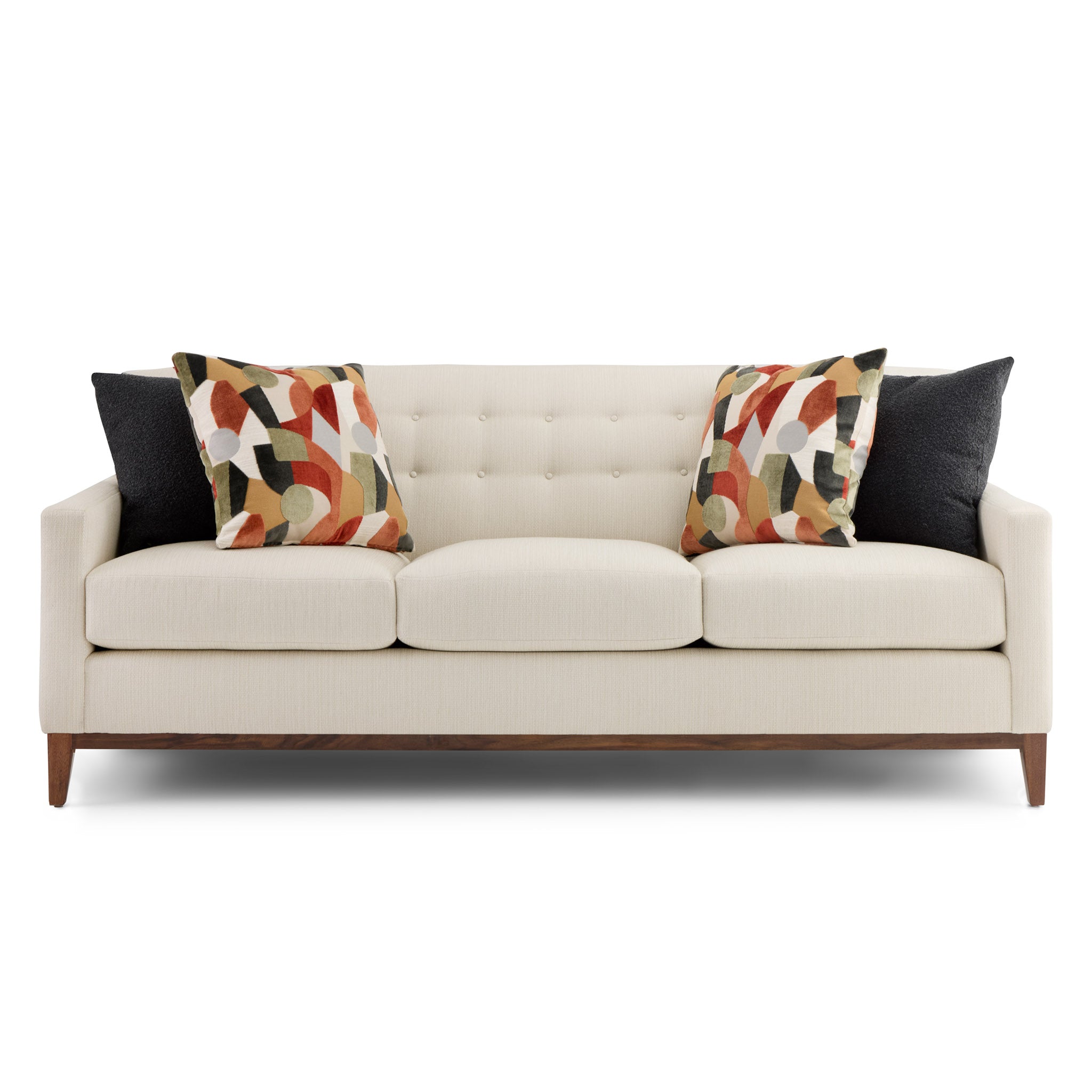 Walnut Grove 82 Inch Tufted Back Sofa - Luxury Upholstered Living Room Couch for Modern Home Decor | Perfect for Family Gatherings & Relaxation