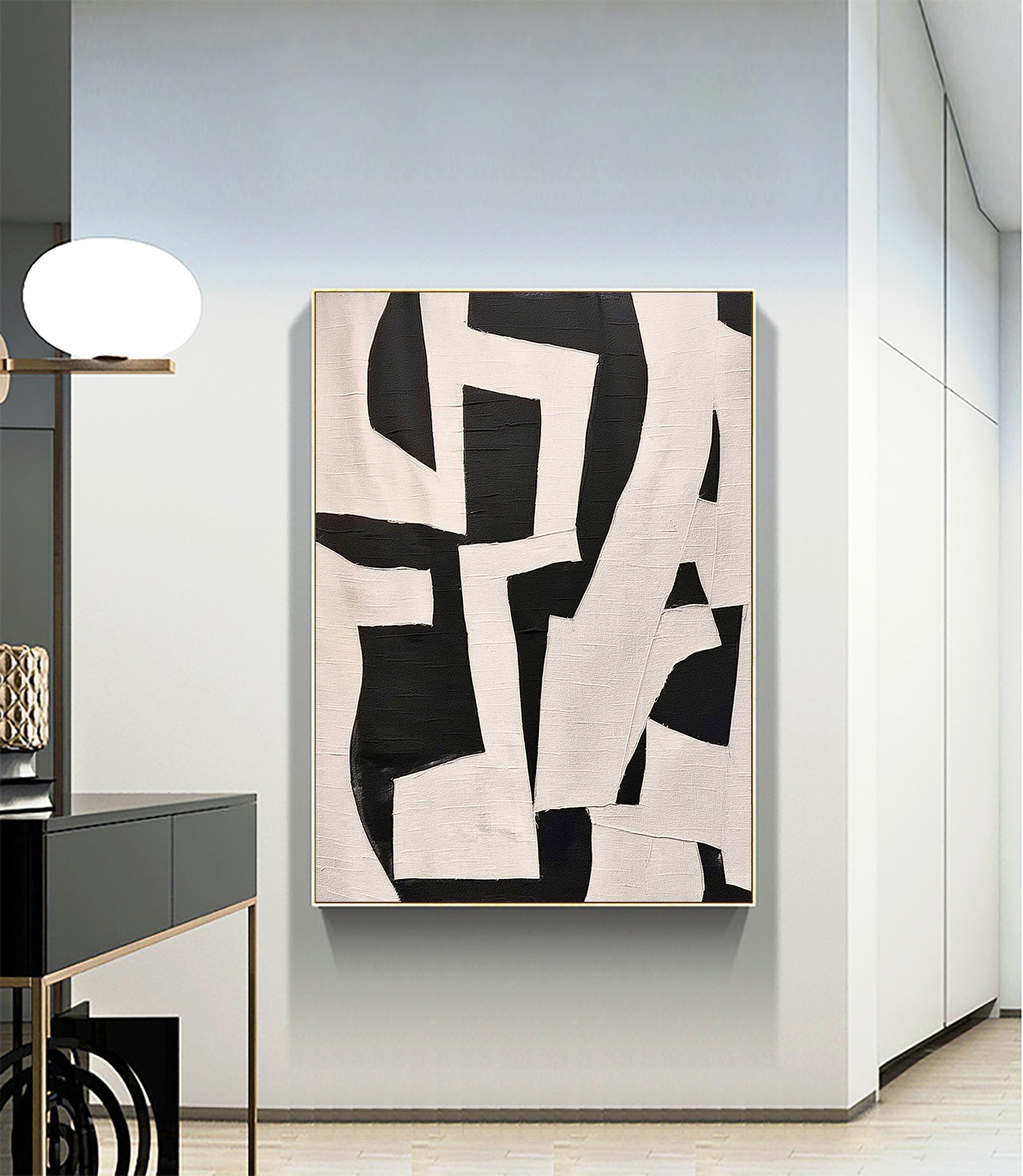 Beige & Brown Abstract Wall Art Print #BB039 - Modern Home Decor for Living Room, Bedroom & Office
