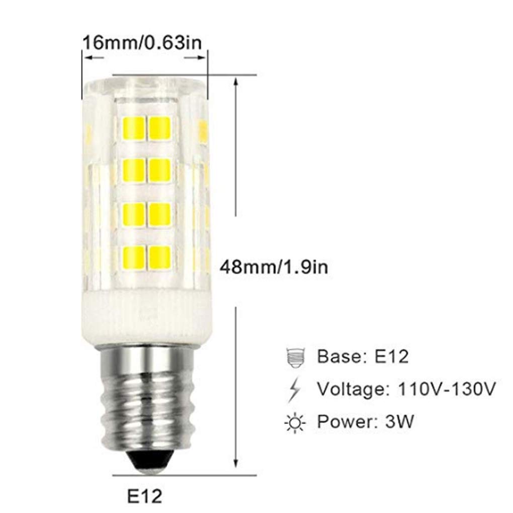 SilverFever E12 LED Light Bulb 3W (Equivalent to 30W Halogen) - Pack of 2, Warm White for Mosaic Turkish Lamps - Perfect for Home Decor, Restaurants, and Creating Cozy Ambiance