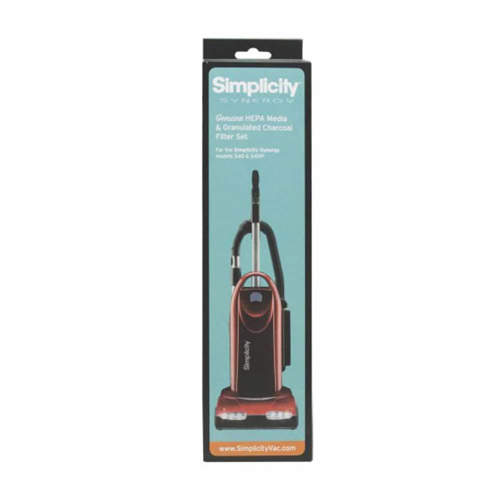 Simplicity Synergy SF40 HEPA & Charcoal Vacuum Filter Set - Replacement for Pet Hair, Allergies & Dust - Perfect for Home, Office & Car Cleaning