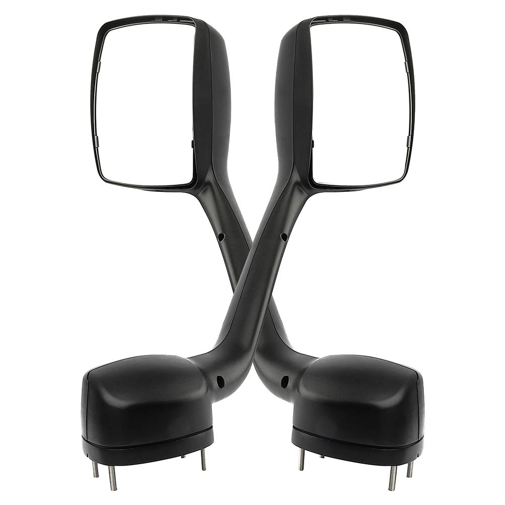 **2010-2017 Peterbilt 579 587 & Kenworth T680 Truck Hood Side Mirrors - LH & RH Chrome Replacement Pair - Perfect for Long-Haul & Heavy-Duty Driving**