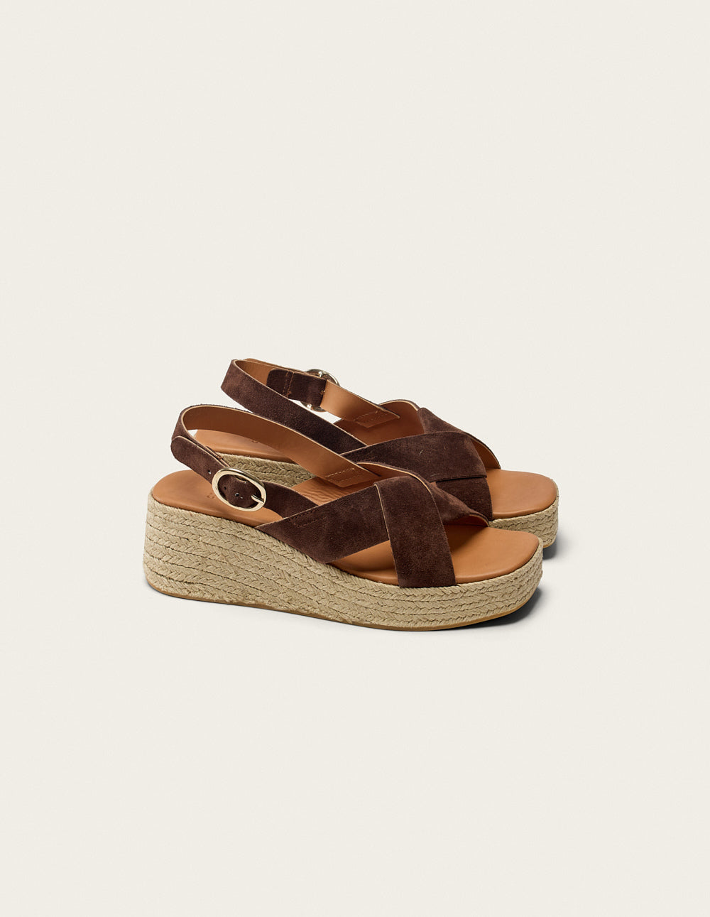 Brown Suede Espadrilles for Women | Comfortable Summer Sandals | Perfect for Beach, Vacation & Casual Outings