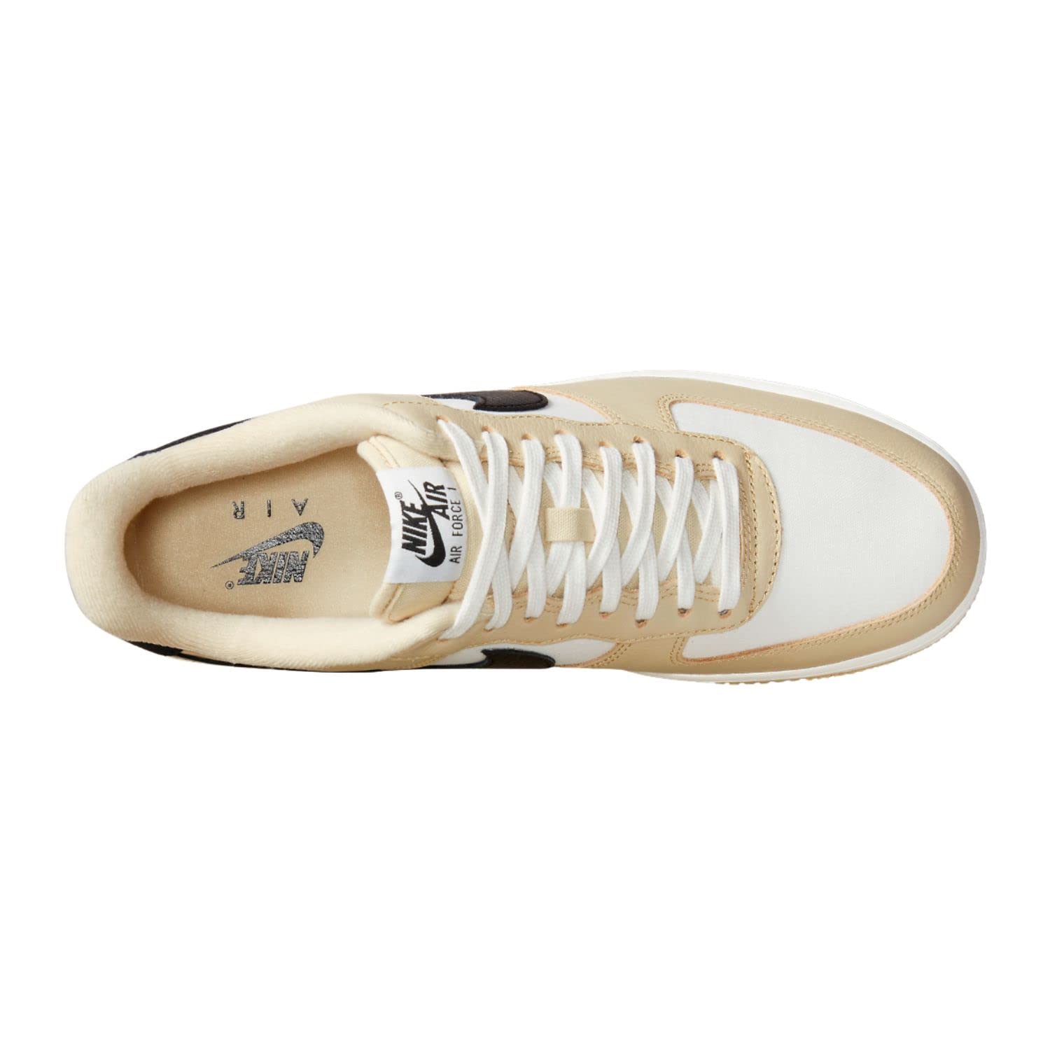 Nike Men's Air Force 1 Low Sneakers - White/Black Casual Shoes for Men - Perfect for Streetwear, Everyday Wear & Basketball Courts
