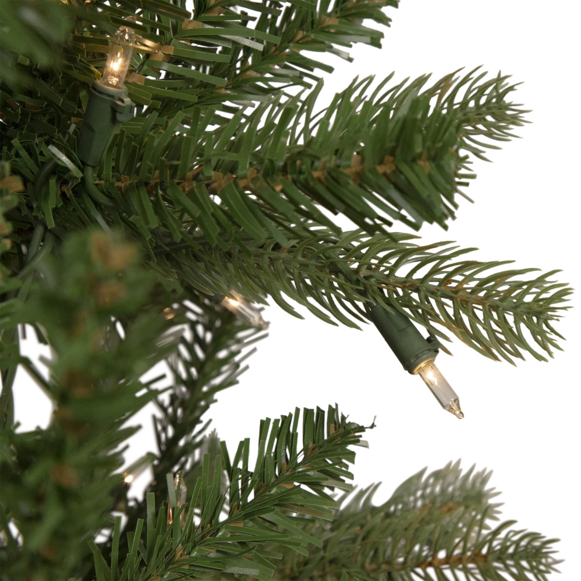 Northlight 7.5' Pre-Lit Wicklow Noble Fir Artificial Christmas Tree with Clear Lights - Perfect for Living Room, Office & Holiday Decor
