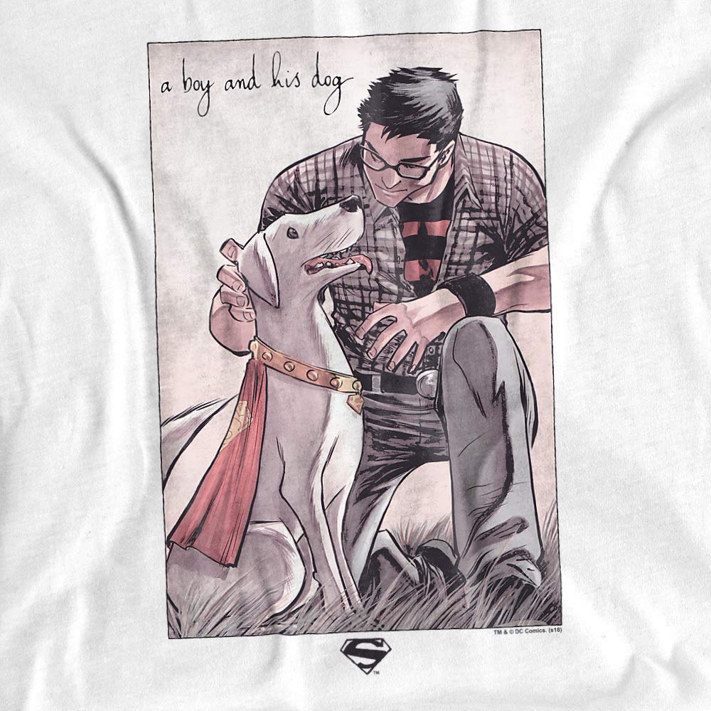 Superman Man's Best Friend Women's T-Shirt | Graphic Tee for DC Comics Fans | Casual Wear & Superhero Costume