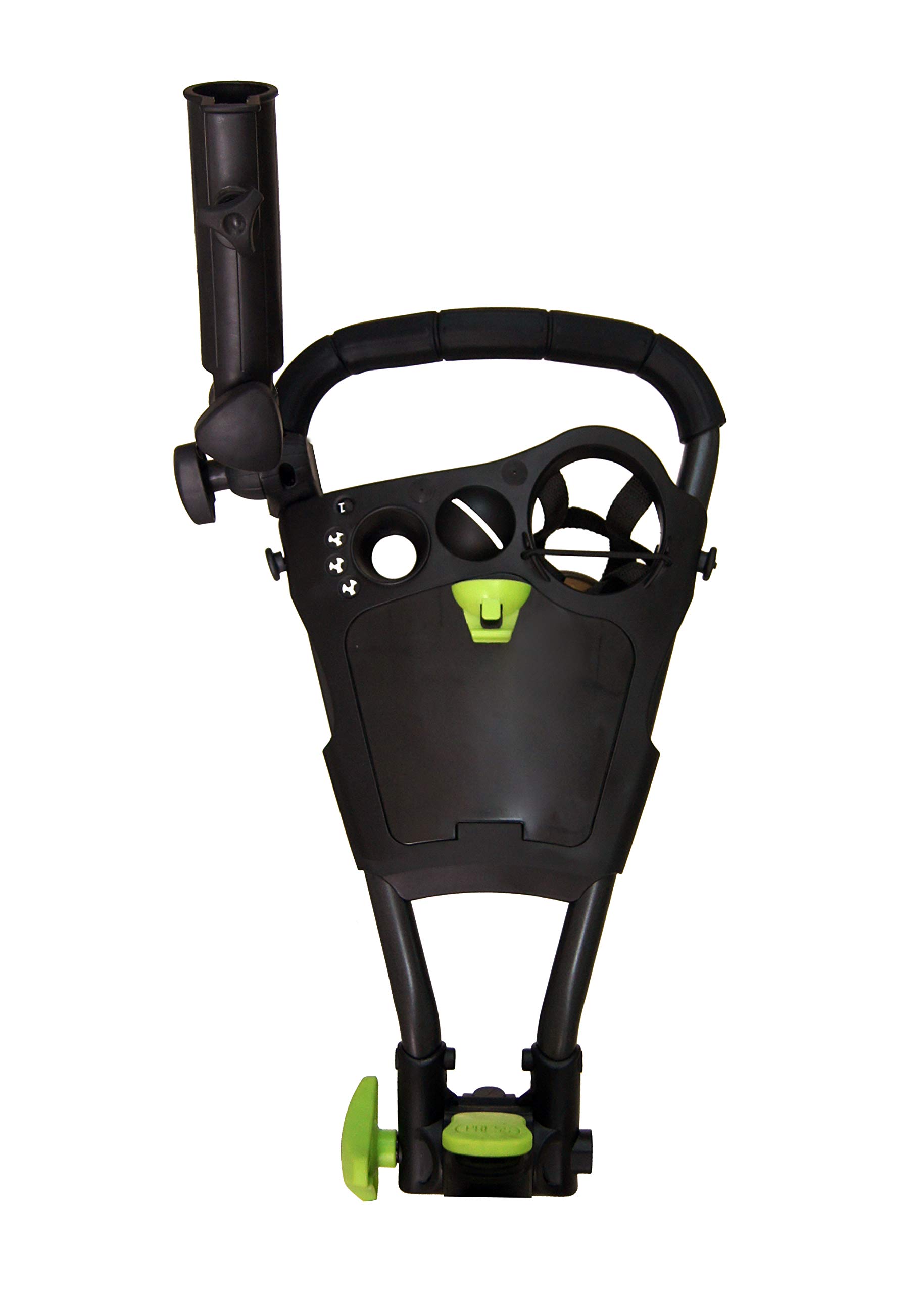 3 Wheel Golf Push Cart with Foot Brake - 1-Second Foldable, Adjustable Handle & Umbrella Holder | Lightweight Aircraft Aluminum Frame | Perfect for Golf Course & Outdoor Sports