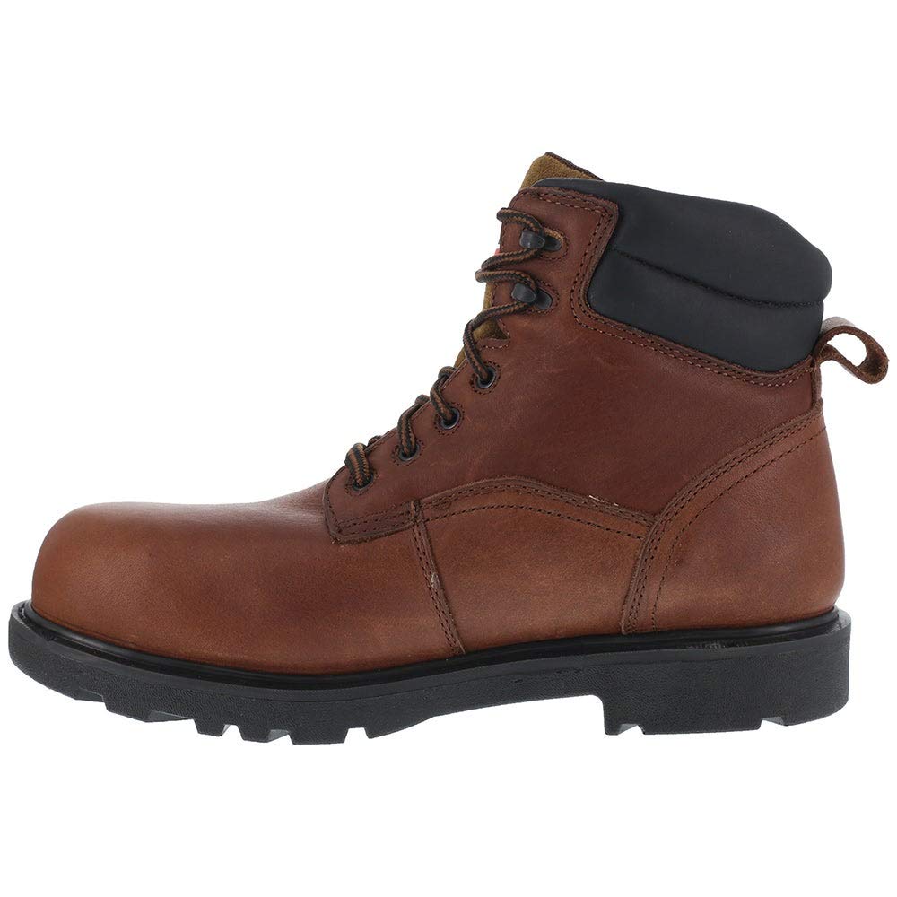 Iron Age Men's Hauler 6-Inch Waterproof Composite Toe Work Boots - Brown Safety Shoes for Construction, Warehouse & Outdoor Work