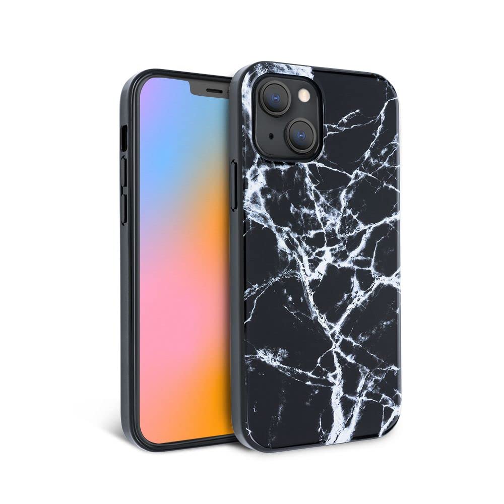 FELONY CASE - iPhone 13 Pro Case - Premium Black Marble Phone Cover - Anti-Scratch & 360° Shockproof Protection for Apple iPhone - Perfect for Work, Travel & Everyday Use