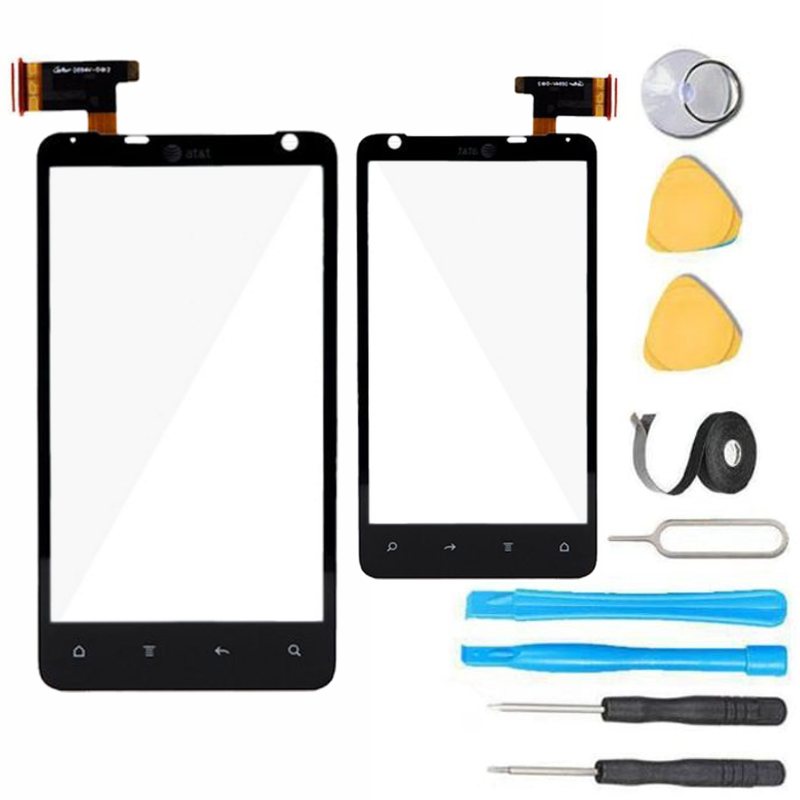 HTC Vivid 4G LCD Screen Digitizer Replacement Kit - Premium Tempered Glass Repair Set (Black) - Fix Cracked/Broken Display for DIY Phone Repair at Home or Office