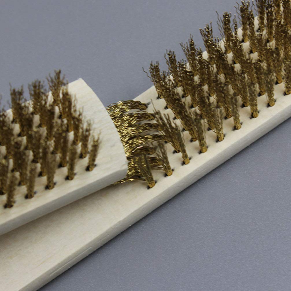 4pcs Brass Scratch Brush - Jewelry & Household Cleaning Tools for Electric Drill & Wooden Stripping