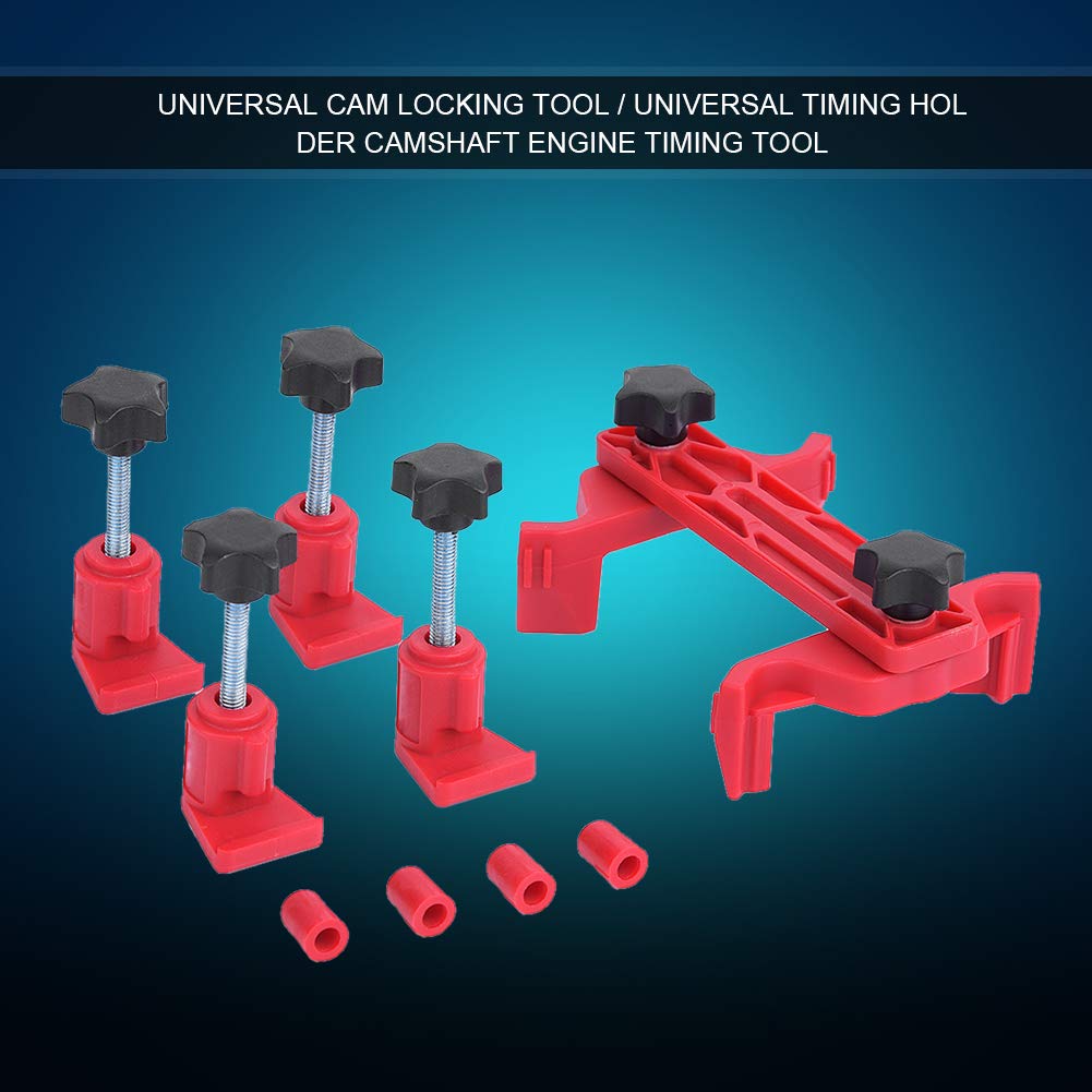Universal Dual Cam Clamp Engine Timing Tool Kit - Camshaft Sprocket Gear Locking for Car Auto Repair | Perfect for Professional Mechanics & DIY Enthusiasts