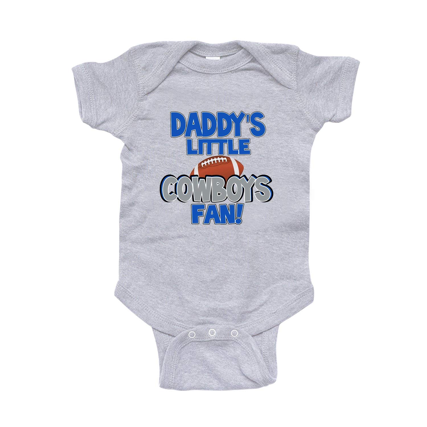 NanyCrafts Daddy's Little Cowboys Fan Baby Bodysuit - Cute NFL Football Outfit for Infants & Toddlers - Perfect for Game Day, Family Photos & Cowboys Themed Parties