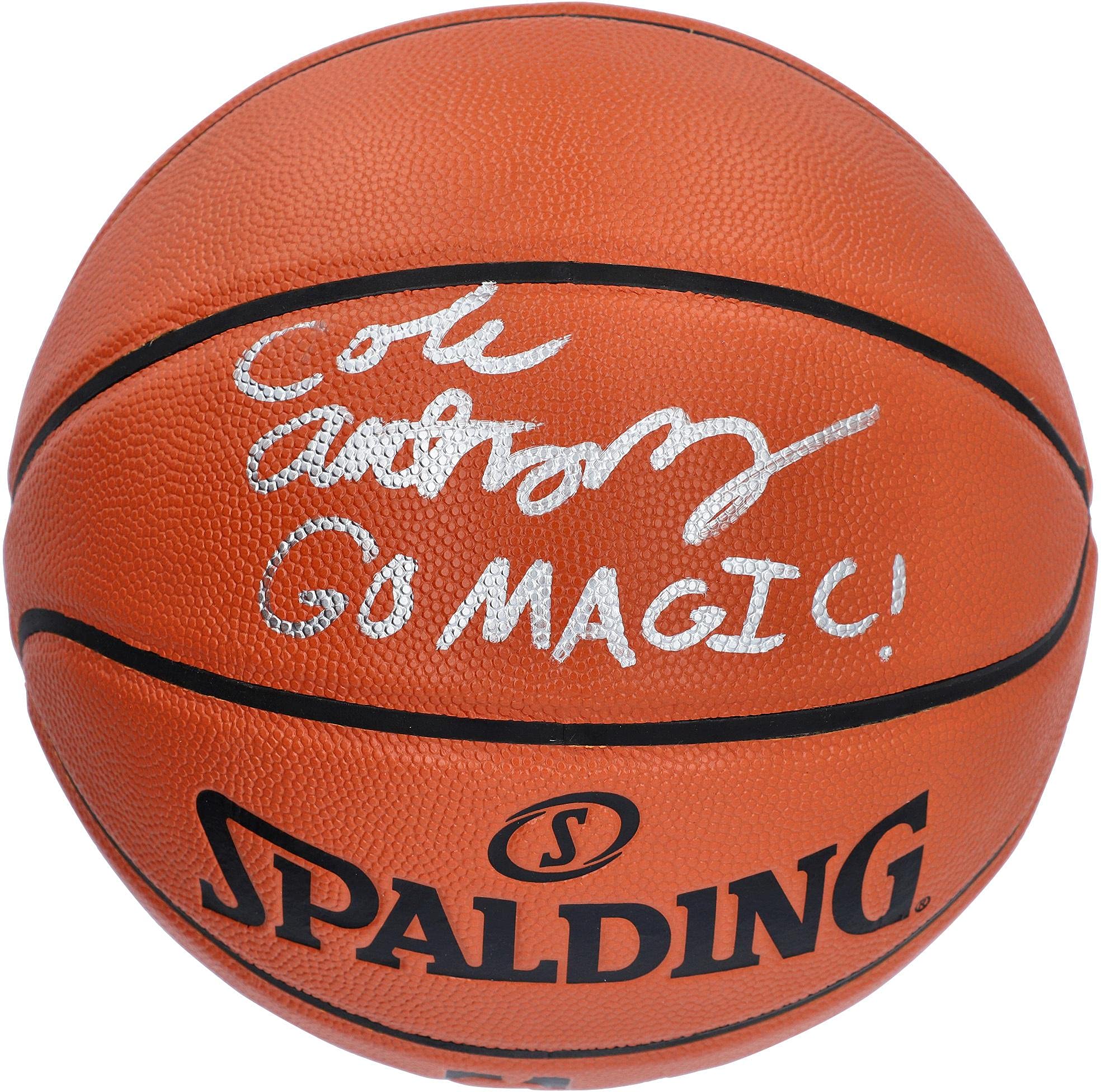 Cole Anthony Orlando Magic Autographed Spalding Indoor/Outdoor Basketball with 