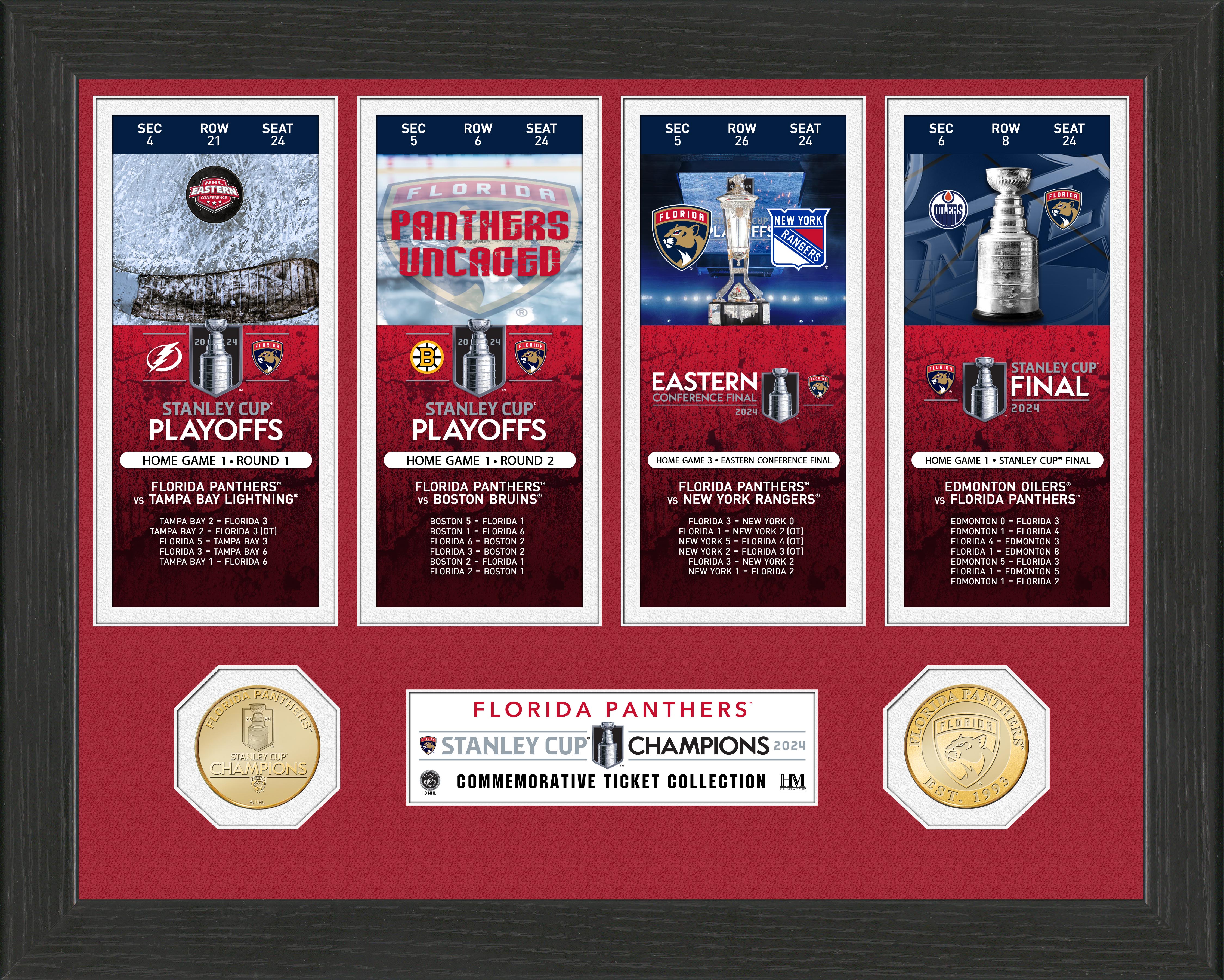 2024 Florida Panthers Stanley Cup Playoffs Commemorative Bronze Coin & Photo Mint Set - Perfect for Hockey Fans, Collectors, and Sports Memorabilia Enthusiasts
