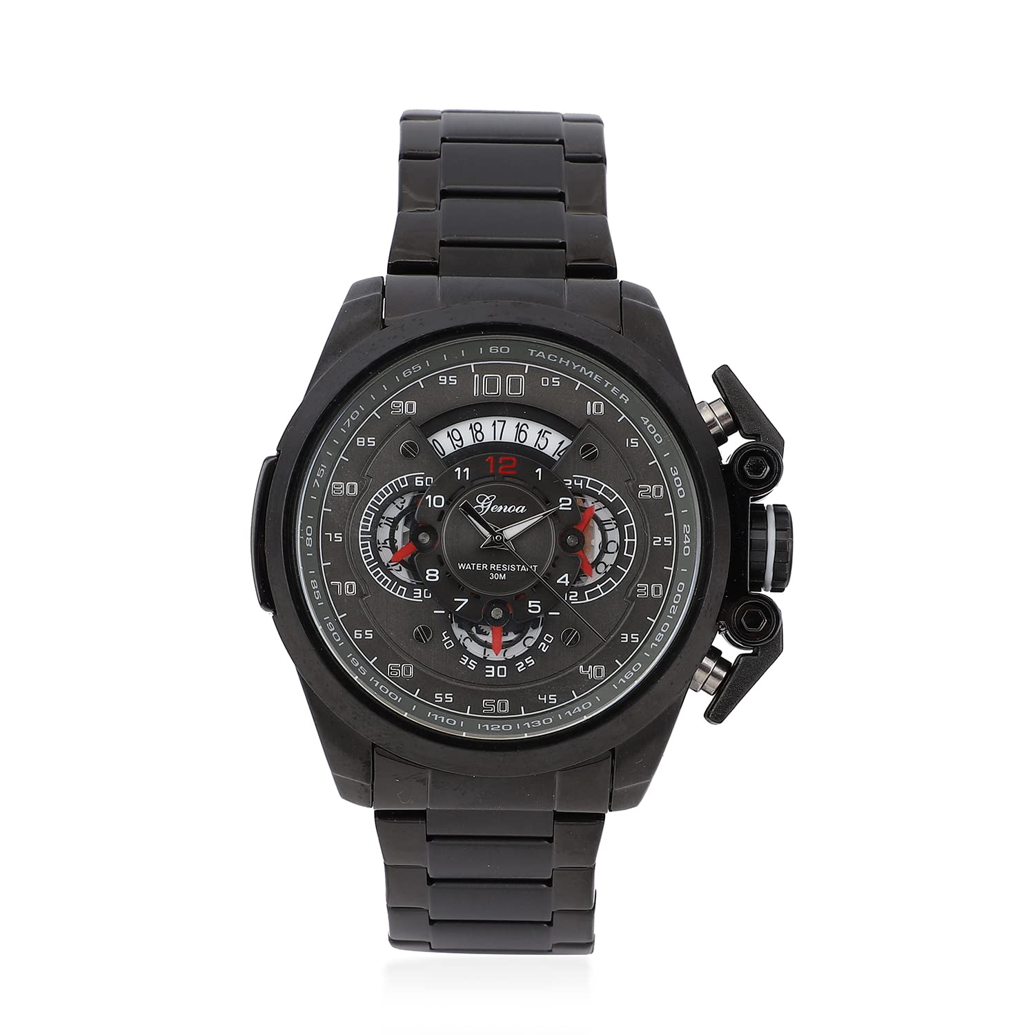 Shop LC Genoa Multifunction Quartz Watch - Stainless Steel Strap, Water Resistant, Perfect Graduation Gift for Men & Women | Ideal for Daily Wear, Office & Special Occasions