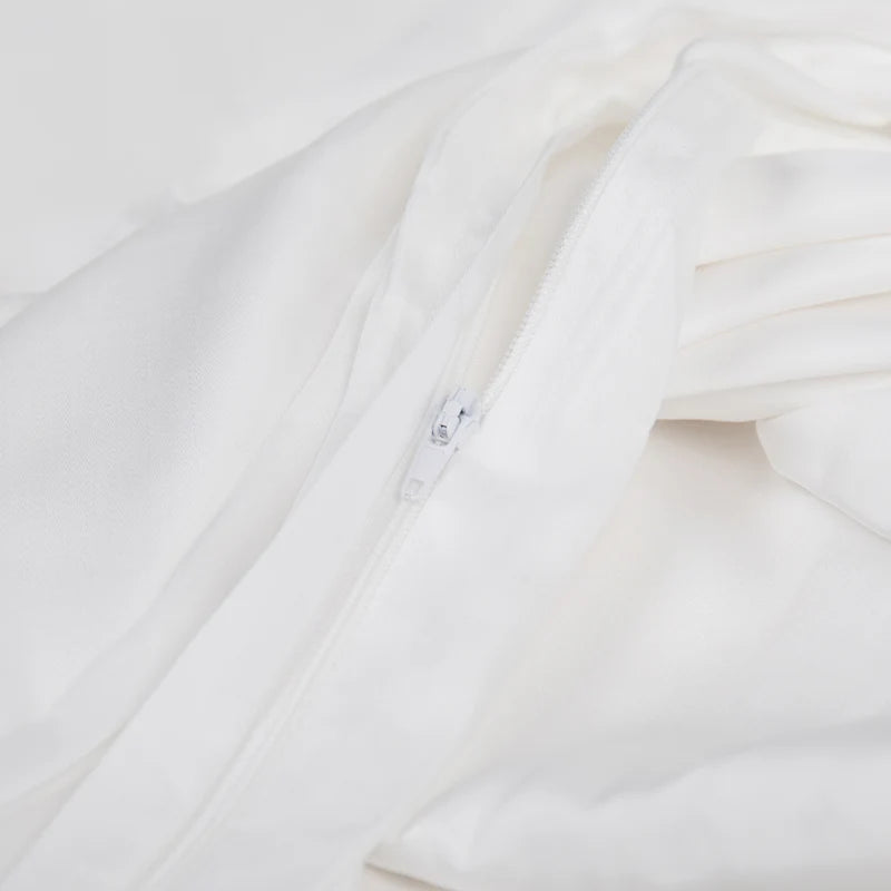 Luxury White Bamboo Duvet Cover Set - Soft & Breathable Bedding for All Seasons | Perfect for Master Bedroom, Guest Room & Vacation Homes