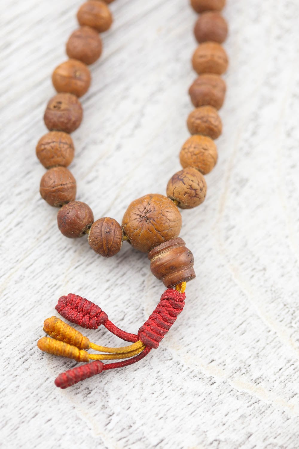 Authentic Antique Bodhi Enlightenment Mala Beads - 108 Prayer Beads for Meditation, Yoga & Spiritual Practice | Buddhist Prayer Necklace for Mindfulness & Stress Relief