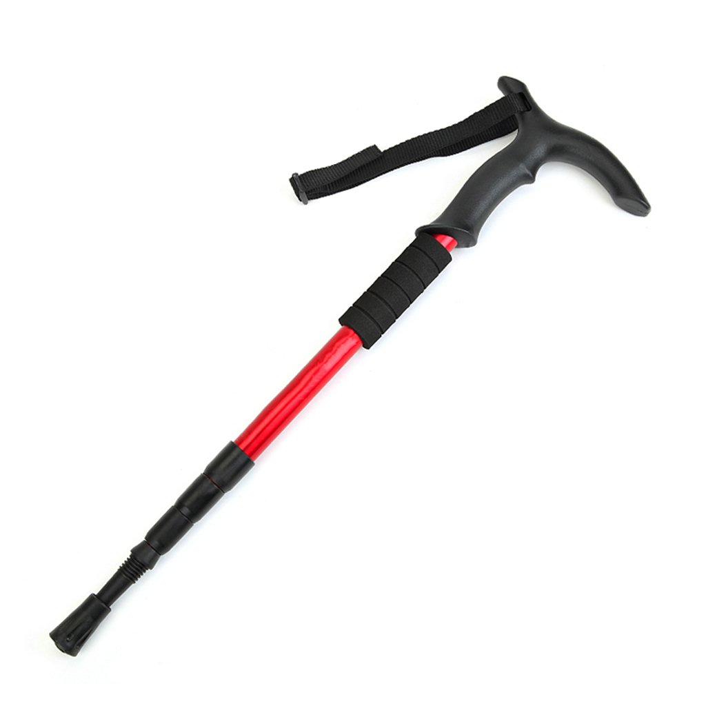 Xing Hua Shop Adjustable T-Grip Trekking Poles - Lightweight Telescopic Hiking Sticks for Men & Women - Perfect for Outdoor Adventures, Mountain Climbing & Walking Support