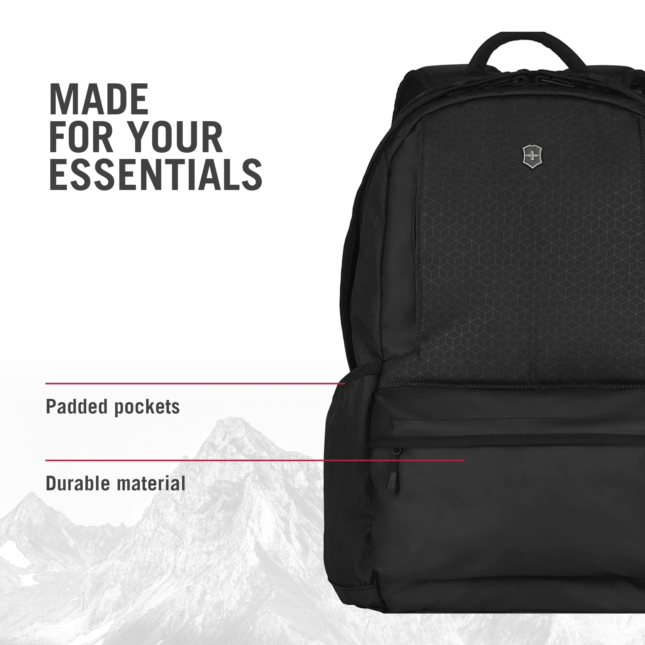 Victorinox Altmont Original Laptop Backpack - 15.6 Inch Lightweight Business Travel Backpack for Men & Women - 22L Water Resistant Laptop Bag with USB Charging Port - Perfect for Commuting, Work & College (Black)