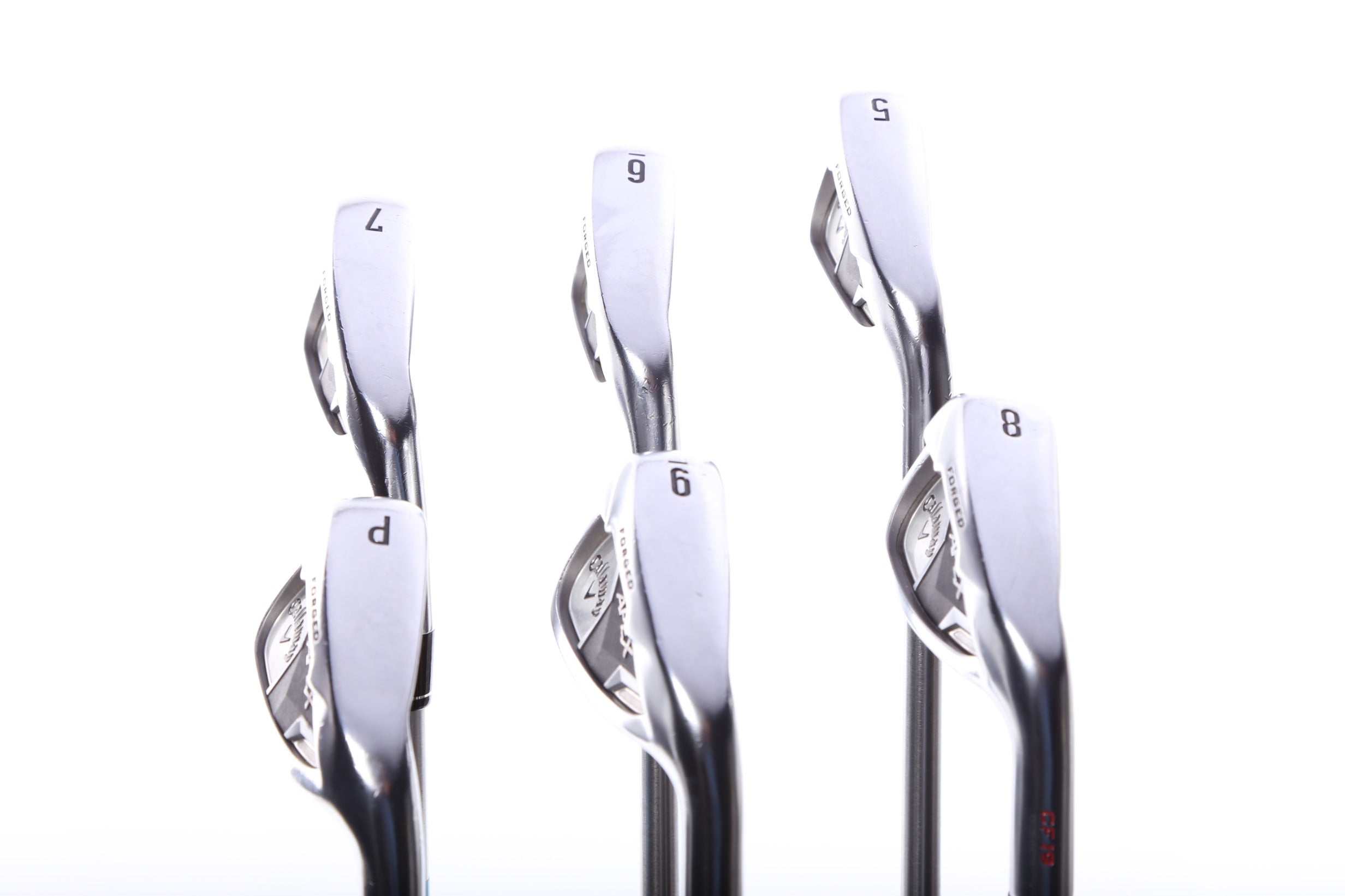 Used Callaway Apex 19 Iron Set 5-PW Right Handed Stiff Flex Golf Clubs - Perfect for Mid-Handicap Players & Course Play
