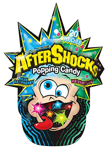 Blue Raspberry & Watermelon Flavored Popping Candy - 16 Pack (1.06 Oz Each) | Fun Party Favors & Movie Night Snacks for Kids & Adults