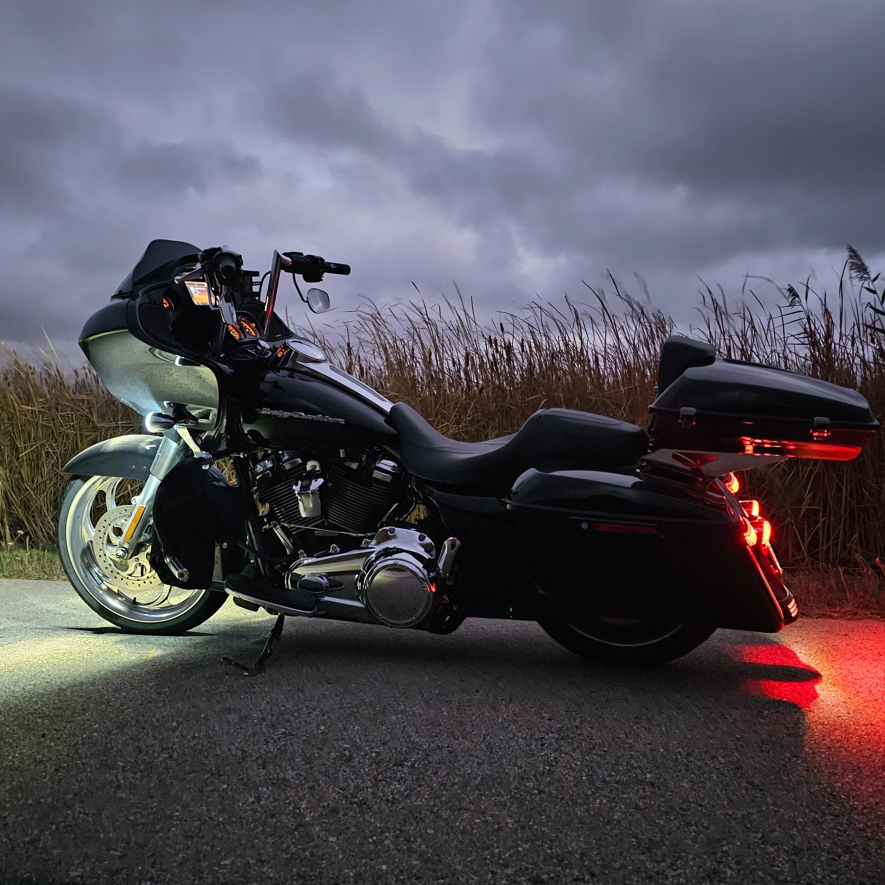 Eagle Lights LED Projection Headlight for Harley Davidson 2015+ Road Glide - High Visibility Motorcycle Headlight for Night Riding & Safety