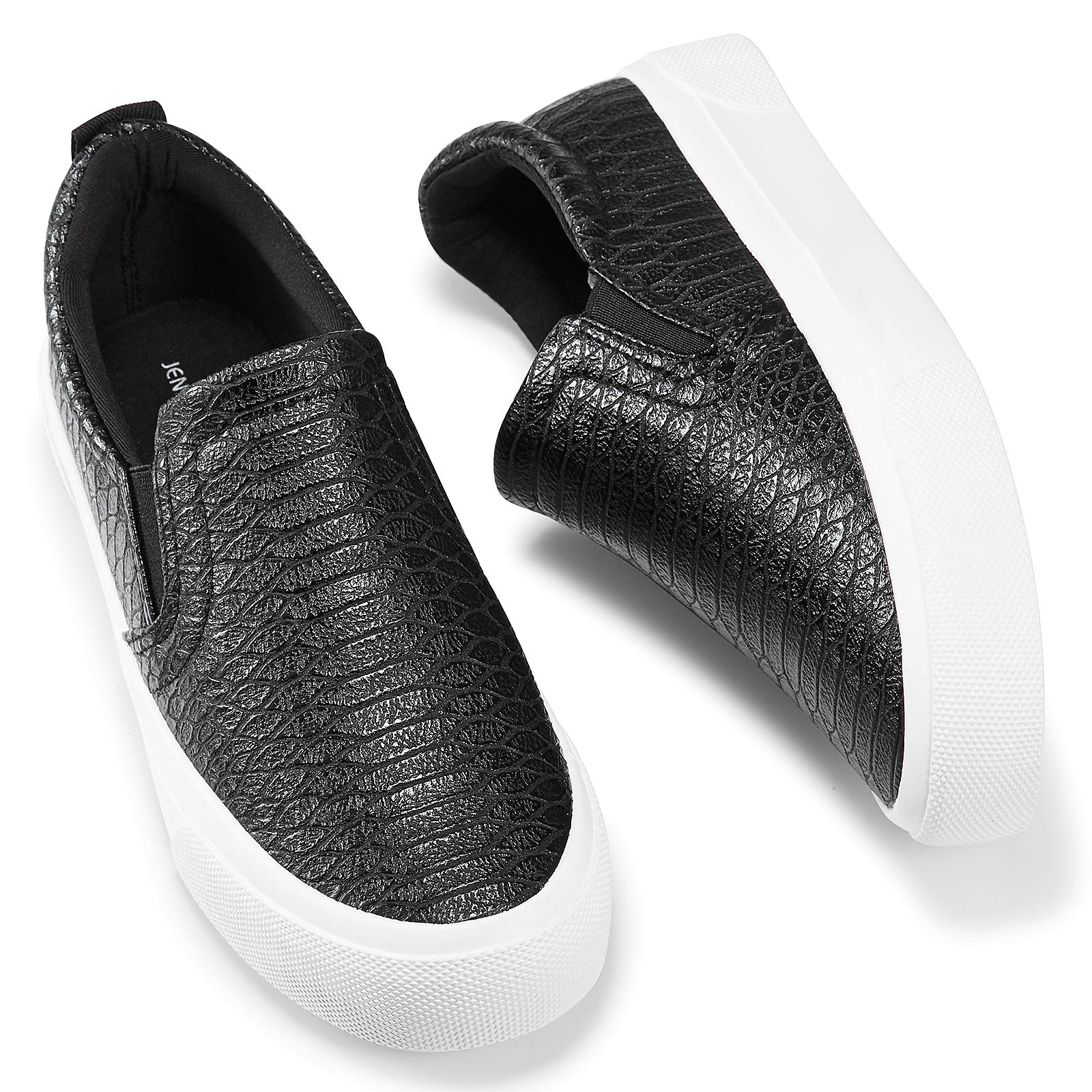 JENN ARDOR Women's Slip-On Sneakers - Comfortable Casual Walking Shoes for Women | Breathable Lightweight Flats | Perfect for Work, Travel & Everyday Wear