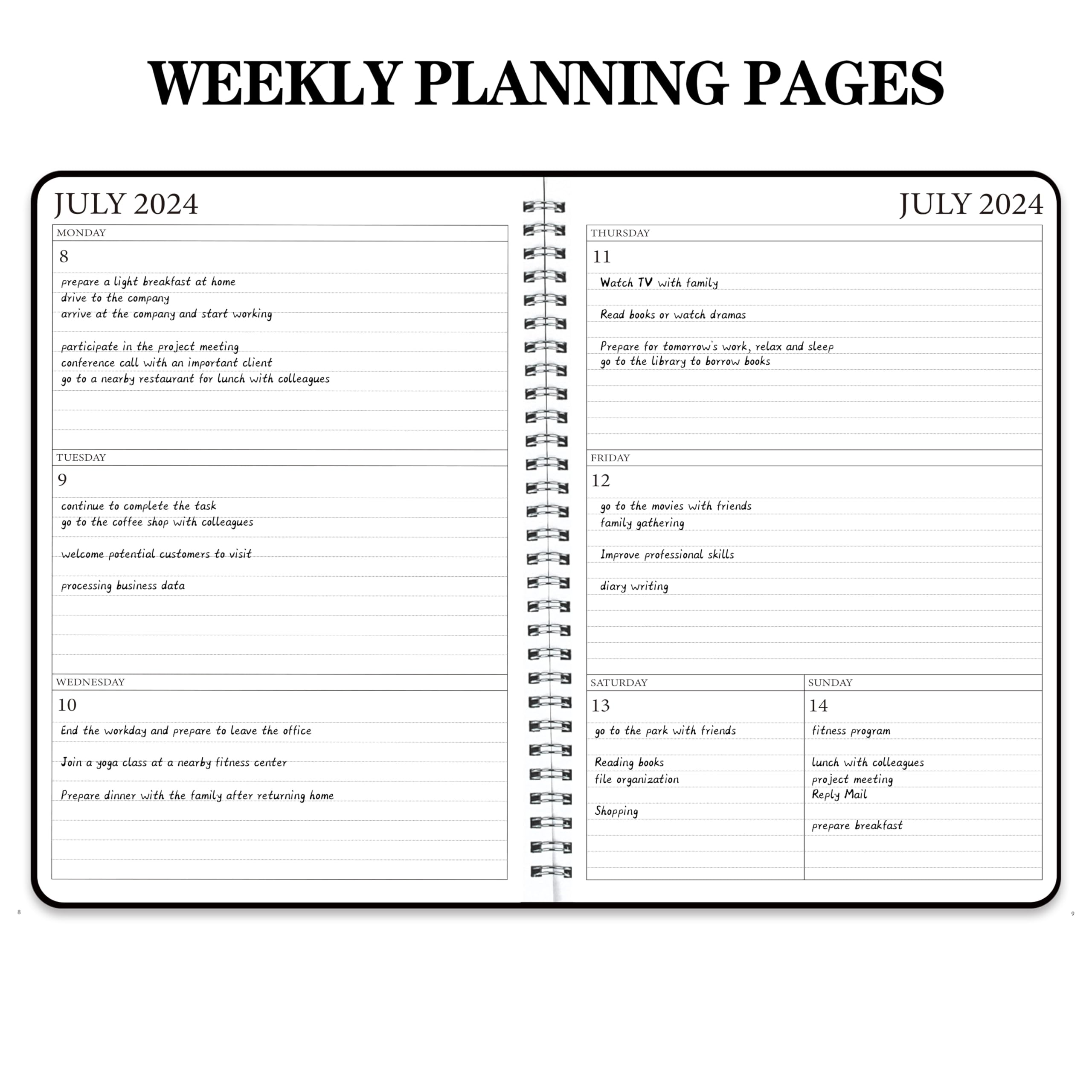 2024-2025 Academic Planner - July 2024 to June 2025 Daily Weekly Monthly Organizer, 5.7