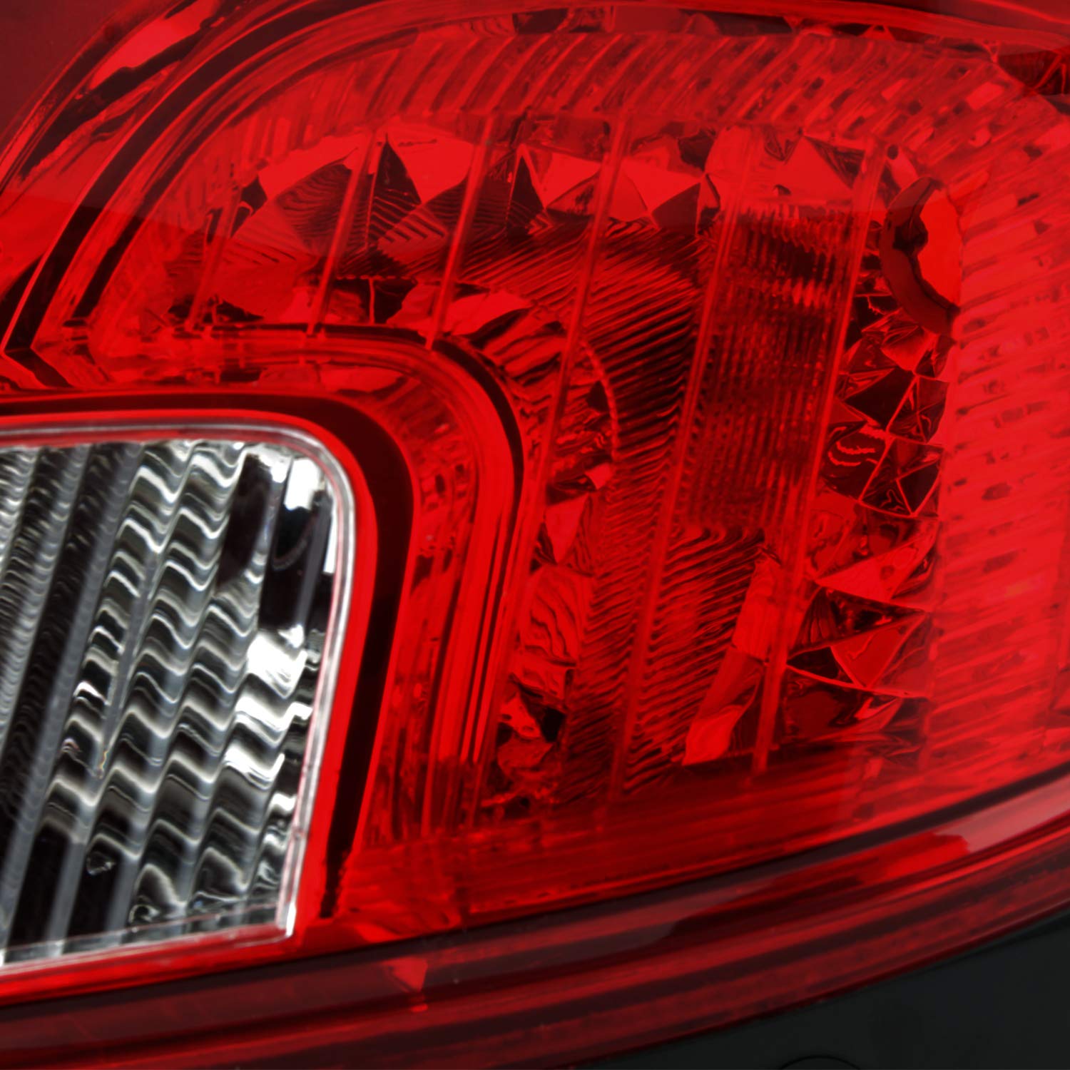 AKKON Red Chrome Tail Lights for 2013-2016 Buick Encore - Left Driver & Right Passenger Side Brake Light Pair Replacement | Enhances Vehicle Style & Night Visibility
