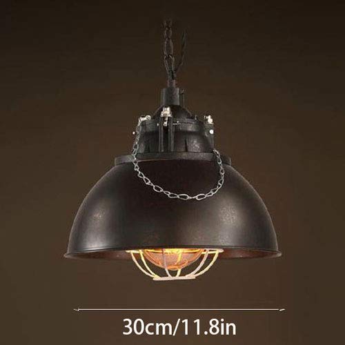 Modern LED Chandelier Light Fixture - Industrial Style Metal Iron Pendant Lamp with Art Lampshade for Ceiling, Bar, Garden & Farmhouse Decor - Perfect for Dining Room, Living Room, Bedroom and Outdoor Patio Lighting
