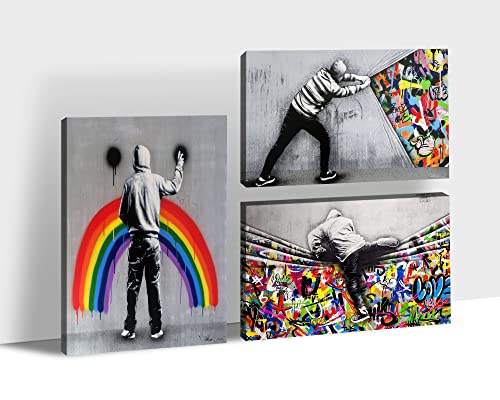 3 Pieces Graffiti Canvas-16