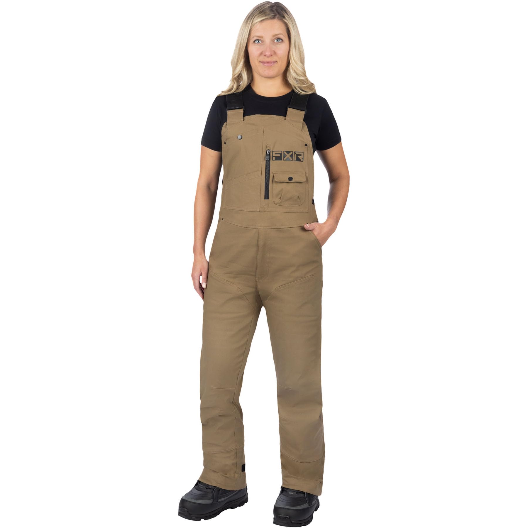 FXR Unisex Task Overall Bib Pant 2025 - Heavy Duty Canvas Work Overalls for Men & Women - XL Size - Perfect for Construction, Farming & Outdoor Workwear
