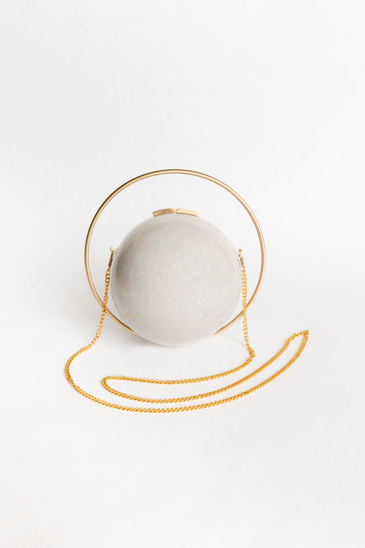 Stylish Daylight Orb Evening Clutch Bag for Women - Elegant Party Clutch with LED Lights for Night Out, Dinner Date, and Special Events