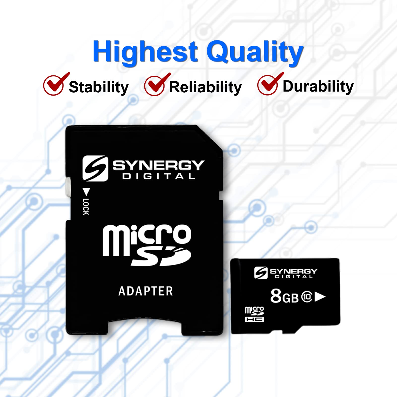 Samsung ST76 8GB microSDHC Memory Card with SD Adapter - High Speed Digital Camera Storage for DSLR, Action Cam, Drone, and Smartphones