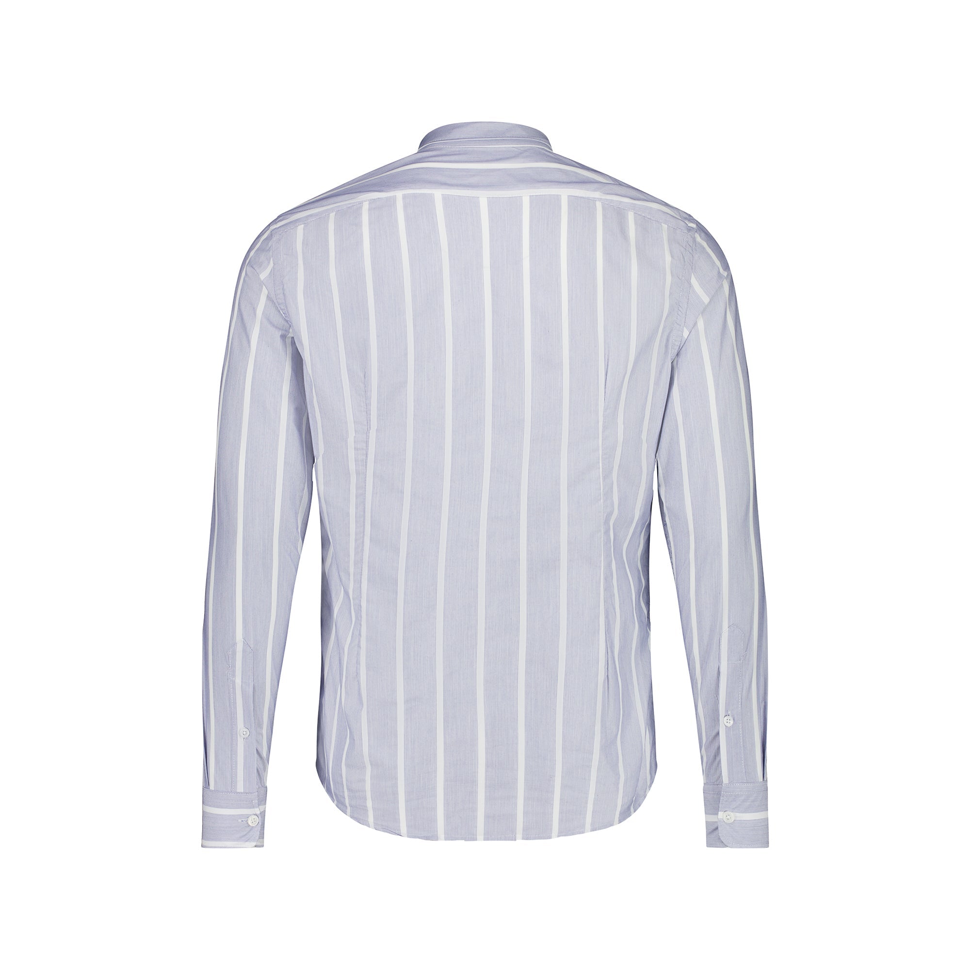 FRADI Men's Cotton Polyamide Blend Casual Shirt - Breathable & Comfortable White and Blue Button Down Shirt for Work, Travel & Everyday Wear