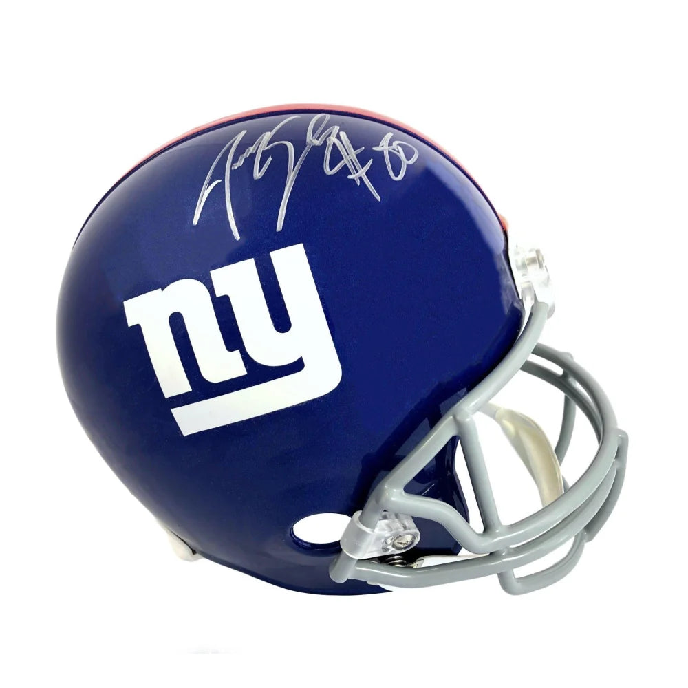 Authentic Jeremy Shockey Signed New York Giants Helmet with JSA COA - Full Size NFL Collectible for Display & Fan Cave Decor