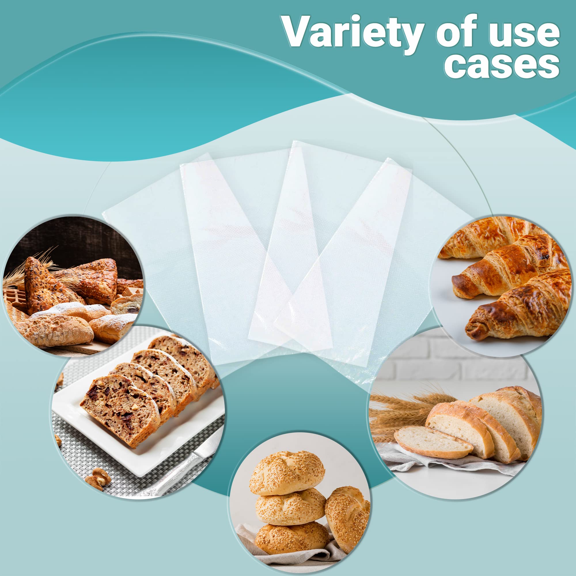 1000 Pack Clear Polypropylene Bread Bags 11x20 Inches - Ultra Thin 1 Mil Micro-Perf Design for Fresh Crusty Bread | Perfect for Home Baking, Bakeries & Food Businesses | Keep Bread Fresh Longer