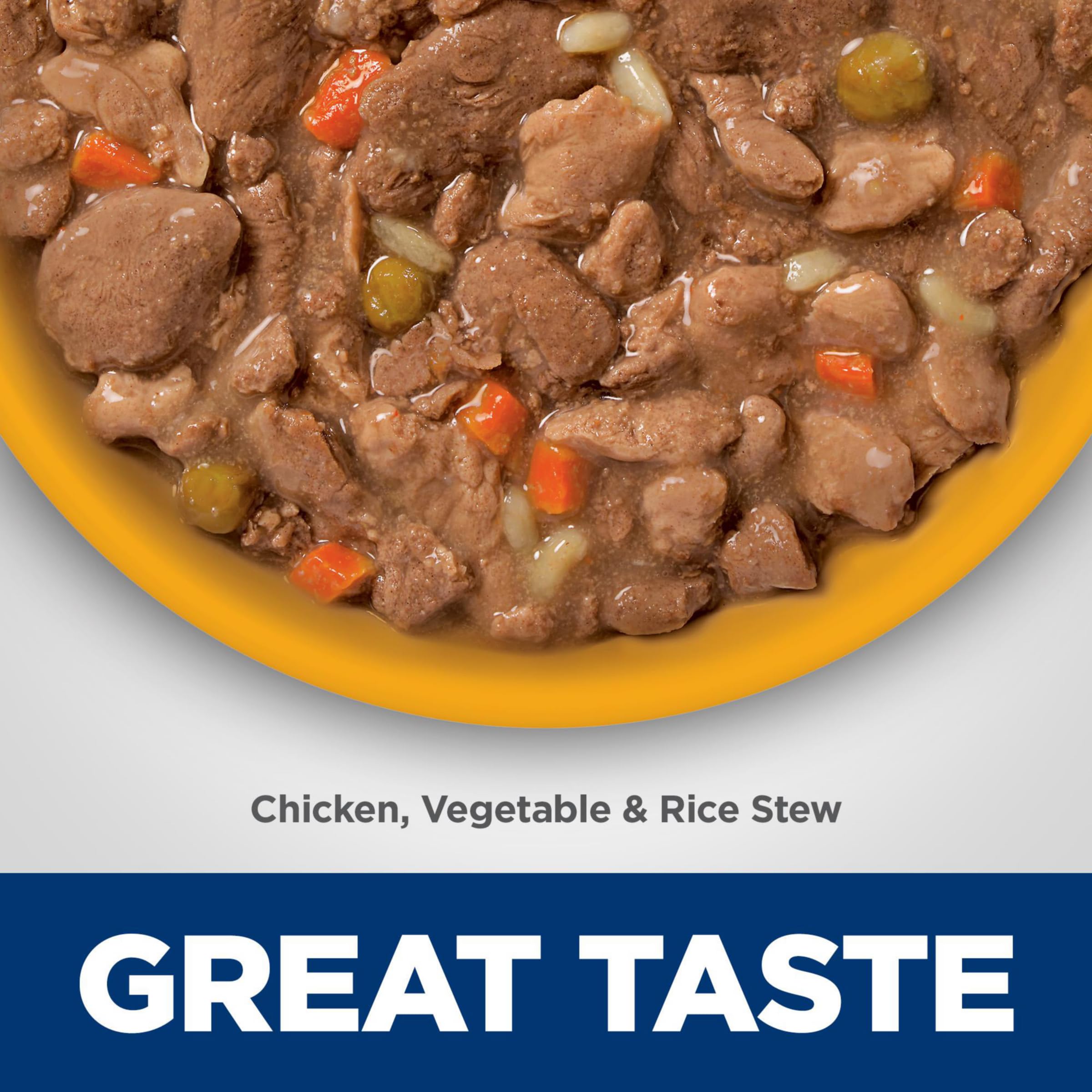 Hill's Science Diet Perfect Digestion Wet Dog Food - Chicken, Vegetable & Rice Stew for Adult Dogs (1-6 Years) - Digestive Support Formula - 12.5 oz Can (Pack of 12) - Ideal for Sensitive Stomachs & Digestive Health Maintenance