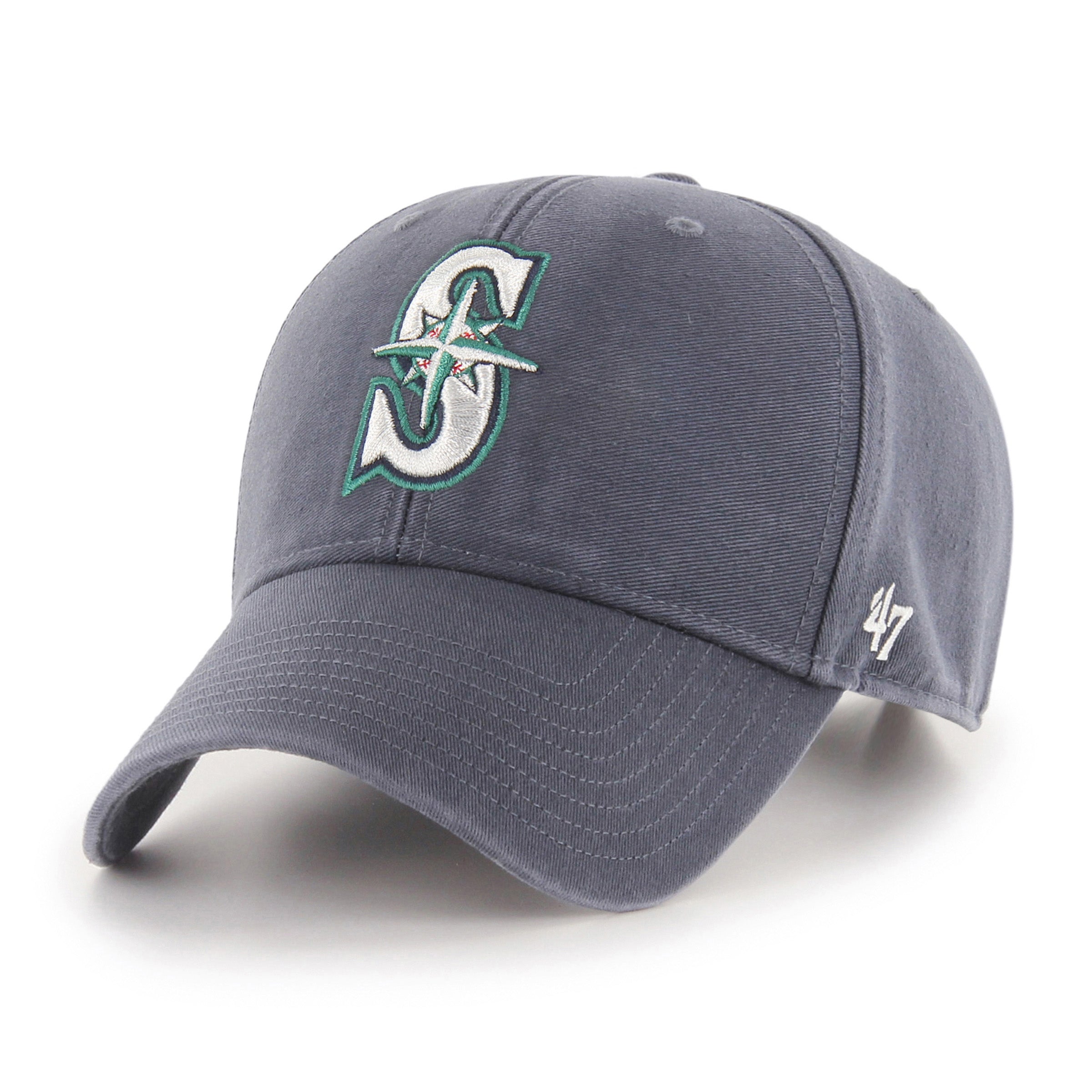 47 Brand Seattle Mariners Legend MVP Adjustable Baseball Cap - Vintage Navy Blue Snapback Hat for Men & Women - Perfect for Baseball Games, Outdoor Sports & Casual Wear