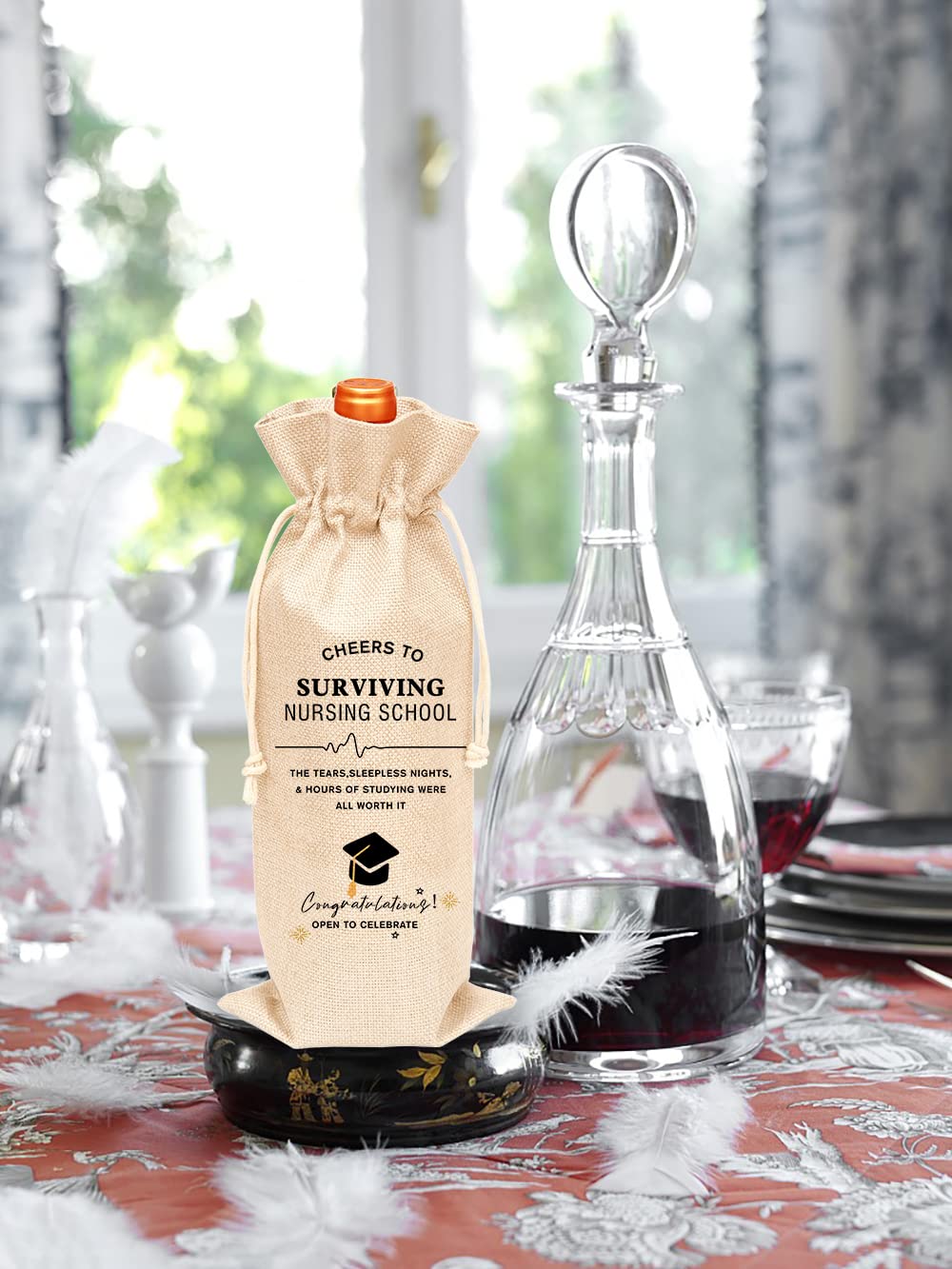 Nursing Graduation Gift Wine Bag - Perfect for Her, Him, Son, Daughter & Friends | Celebrate Nursing Milestones & Achievements | Ideal for Graduation Parties, New Job Celebrations & Healthcare Professionals