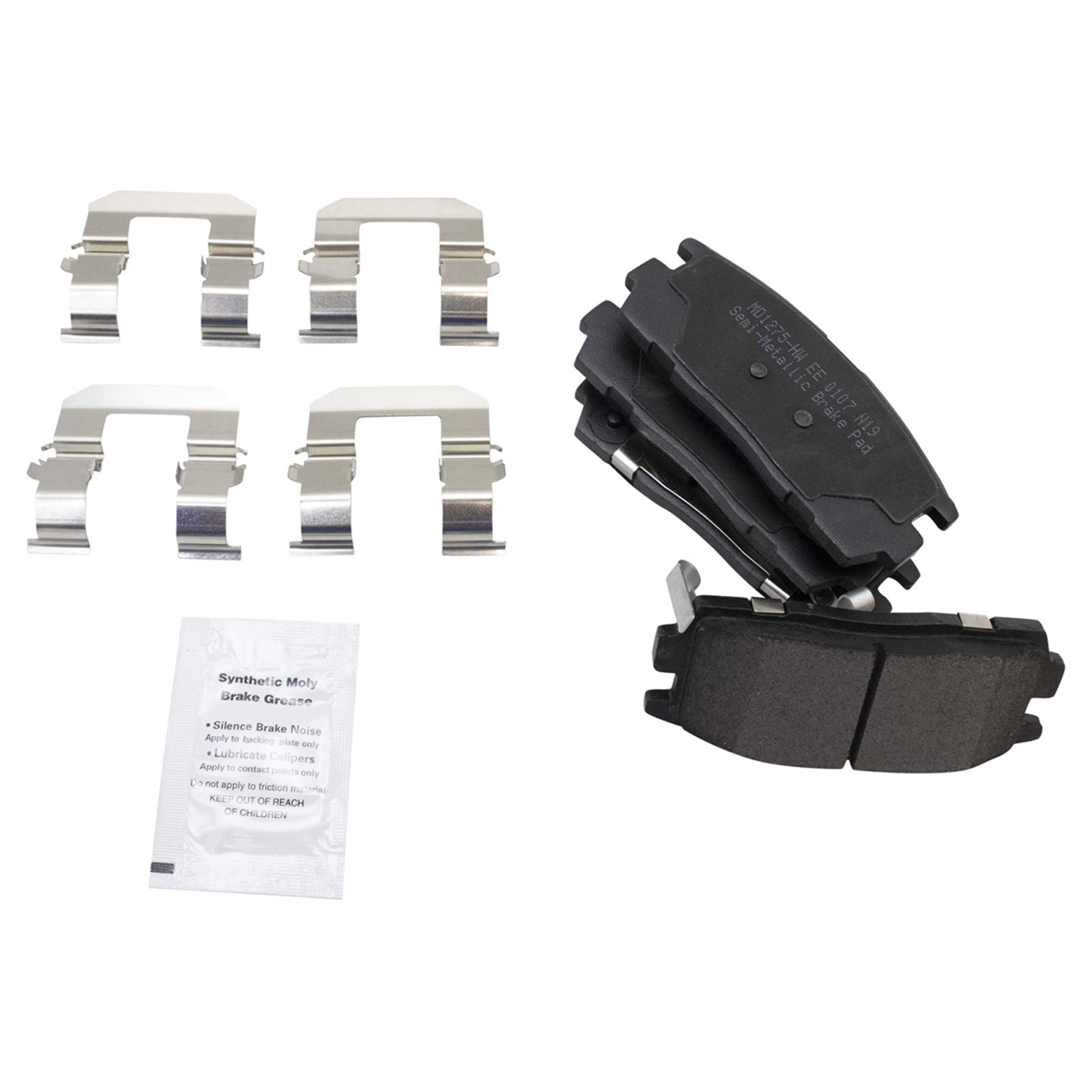 TRQ Premium Rear Brake Pad & Rotor Kit - Semi-Metallic Vented G-Coated Brake Pads & Rotors - Compatible with 2010-2017 Chevrolet Equinox & GMC Terrain - Perfect for Daily Commuting, Highway Driving & Heavy Loads