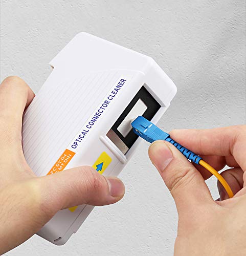 High-Quality Fiber Optic Connector Cleaning Kit - 1.25mm & 2.5mm Cleaner Pens, Cassette & Replacement Tapes for FC SC ST LC MU Connectors - Perfect for Network Maintenance, Data Centers & Telecom Equipment Cleaning