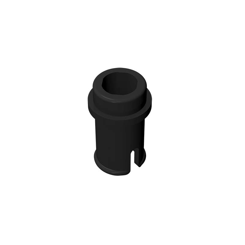 Gobricks GDS-912 1/2 Pin Connector - 50PCS Black(080) Lego-Compatible Building Blocks for Technic Parts, DIY Projects | Perfect for MOC Models, Robotics, and Engineering Toys