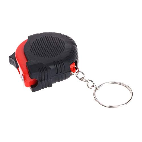 Mini Tape Measure with Keychain - 1m/3.3ft Retractable Ruler in cm & Inches, Portable Plastic Measuring Tape for DIY, Sewing, Crafting & Home Improvement
